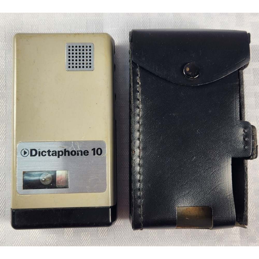 Dictaphone 10, Exec Voice Processor Recorder Model 273614 w/ Case Swiss Made
